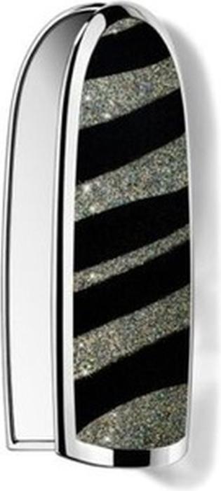 Guerlain Rouge G 23 Xmas Lips Case Glittery Tiger (Silver, Black)