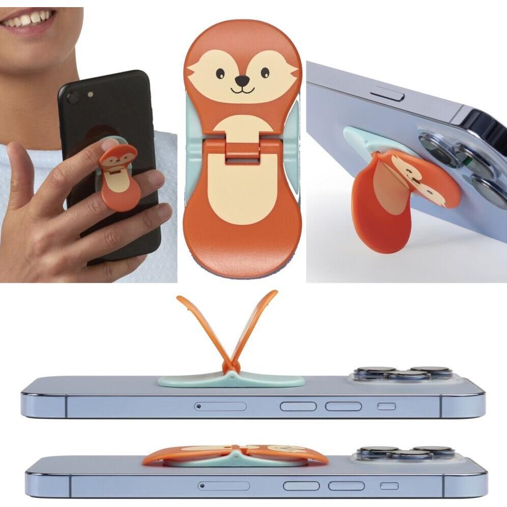 Thumbnail - Bookchair zipgrips Fuchs 2 in 1 Handy-Griff & A, Smartphone Halterung