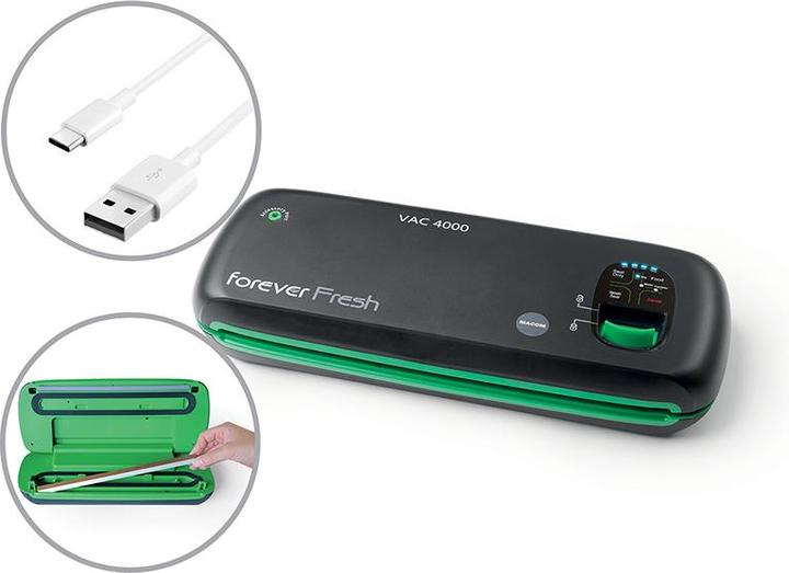 Image du produit Macom Machine à emballer sous vide VAC 4000 Noir, Vert