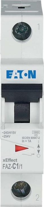 Produktbild Eaton MCB, 1A, C-type, 1Pole, 15kA