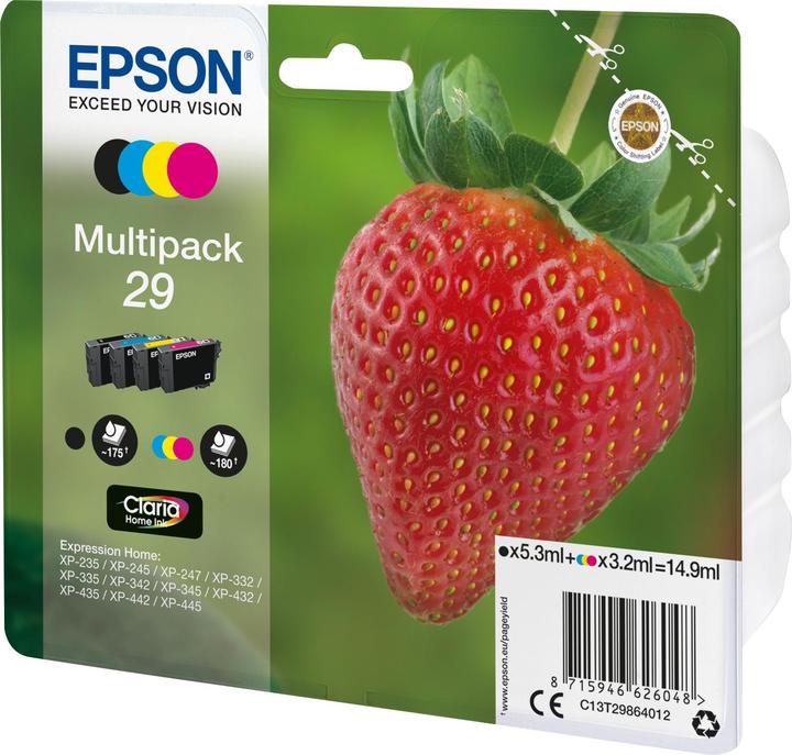 Produktbild Epson 29 Multipack (M, C, Y, BK)