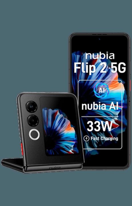 Immagine prodotto Nubia Flip 2 5G 8GB/256GB Schwarz (256 GB, Nero, 6.90", 50 Mpx, 5G)