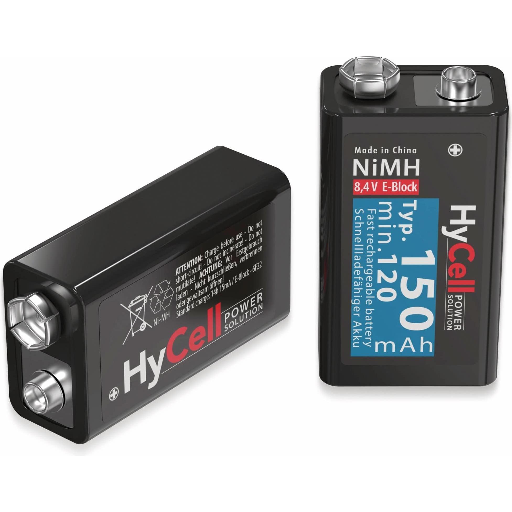 Thumbnail - HyCell 9 V Block-Akku NiMH 6LR61 150 (1 Stk., 9V Block, 120 mAh), Batterien + Akkus