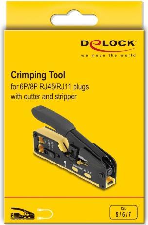 Immagine prodotto Delock Crimpzange für 6P/8P RJ45/RJ11 Stecker Cat. 5/6/7 mit (135 mm)
