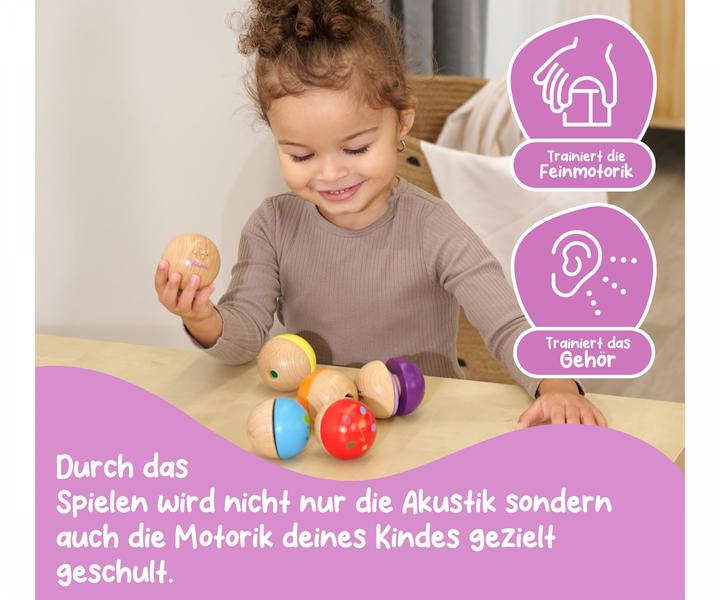Produktbild Eichhorn Houten Muziekballen, 6st. (Deutsch)