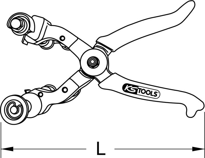 Produktbild KS Tools Entmantelungszange, 45-75mm (300 mm)