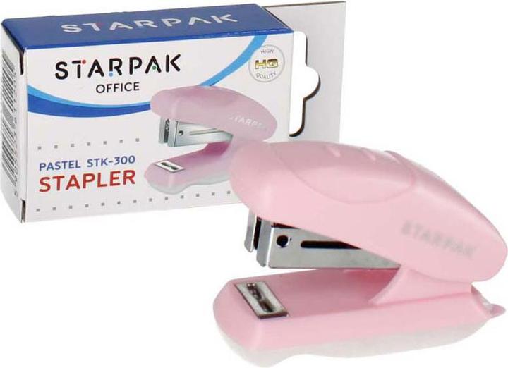 Image du produit Starpak Mini agrafeuse STK-300, rose pastel (20 feuilles)