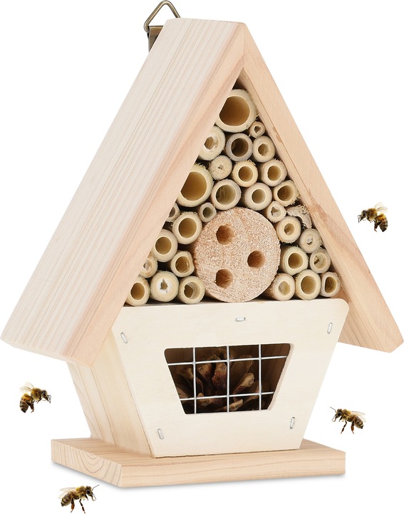 Immagine prodotto Relaxdays Hotel per insetti (Api, Vespe scavatrice, Coccinelle)
