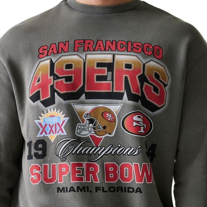Produktbild New Era Washed Oversized Pullover - San Francisco 49ers - XX (XXL)