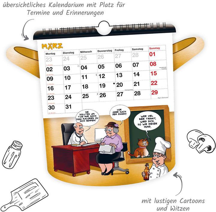 Produktbild Trtsch Formkalender Der lustige Kchenkalender 2026