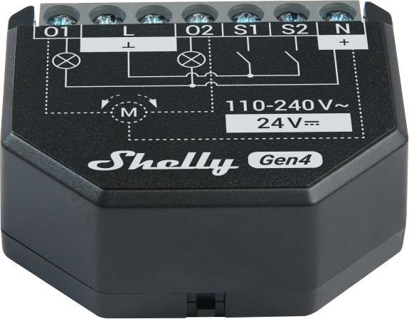 Immagine prodotto Shelly 2PM Gen4 (Attuatore dell'interruttore)
