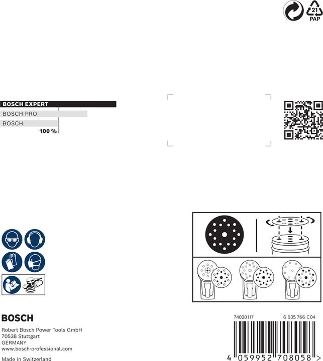 Image du produit Bosch Professional Schleiffolie Expert O780 (80, 120, 180)