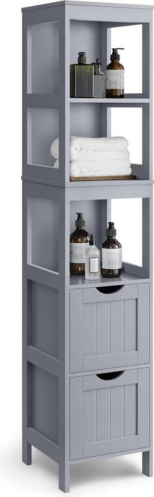 Immagine prodotto Vasagle Kommode in Landhausstil 30 x 141.5 cm, Grau (30 x 30 x 141.50 cm)