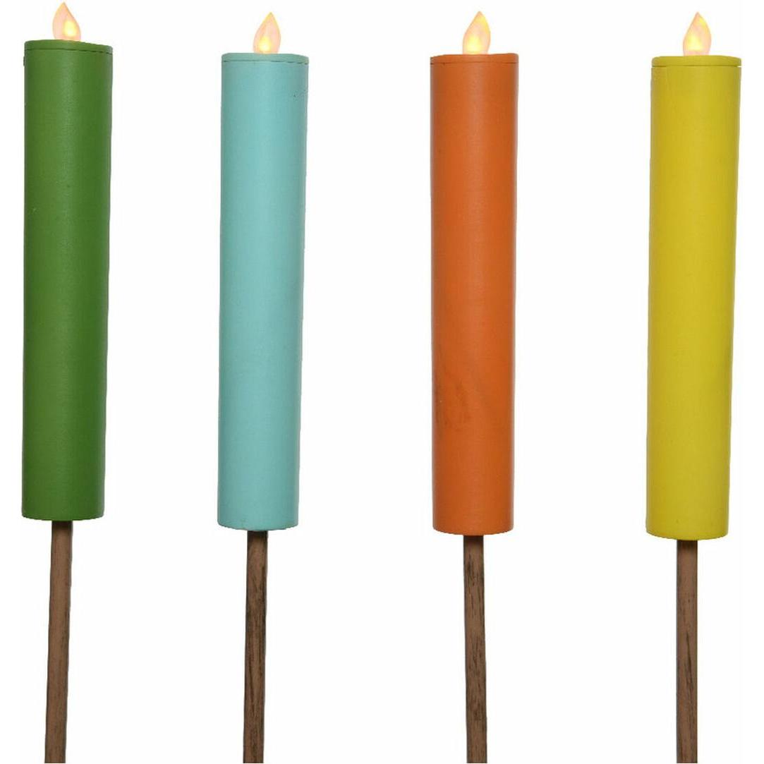 Kaemingk, Fiaccola, Candela Solare Colori Assortiti Effetto Fiamma