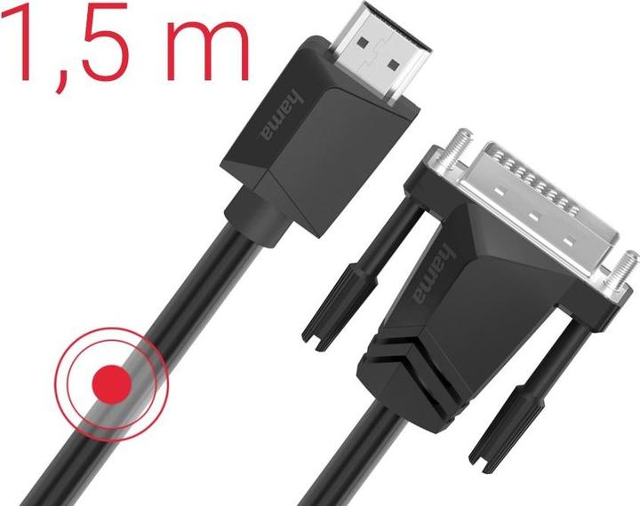Actual product image Hama HDMI (Typ A) — DVI (1.50 m)