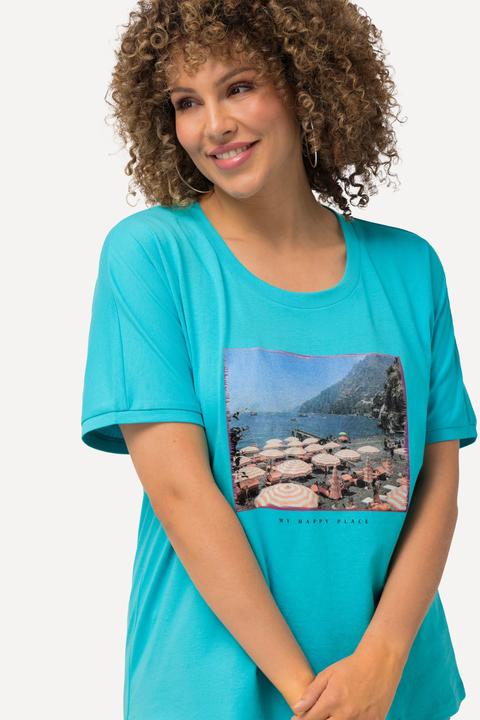 Produktbild Ulla Popken T-Shirt, Fotomotiv, Oversized, Rundhals, Halbarm (56)