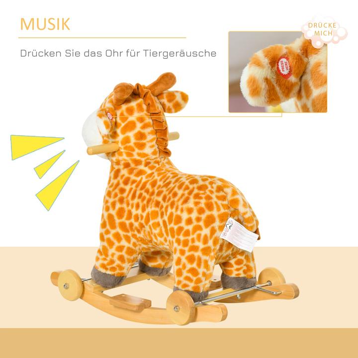 Image du produit Homcom Animal à bascule Girafe