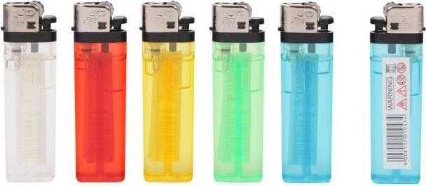 Unilite Feuerzeug transparent assortiert