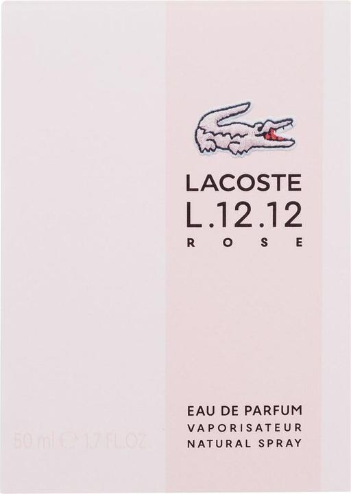 Actual product image Lacoste L.12.12 Rose Eau de Parfum 50 ml (Eau de parfum, 50 ml)