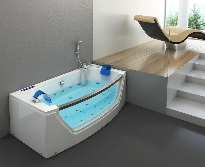 Actual product image Home Deluxe Whirlpool bath with LED light therapy NAUTICA M - 175x85cm (130 l, 85 cm, 175 cm)