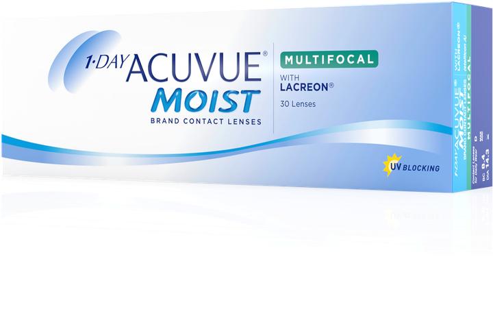 Actual product image Acuvue 1-Day Moist Multifocal 30 (-3, Daily lens, 30 Piece, Multifocal)