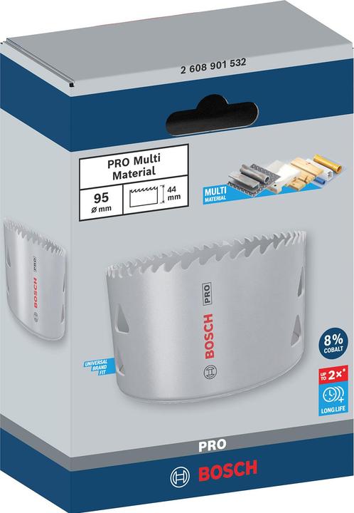 Productafbeelding Bosch Professional Zubehör PRO Multimateriaal gatenzaag, 95 mm, met schroefdraad (95 mm)