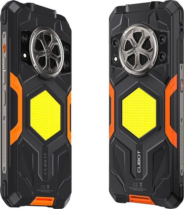 Image du produit Cubot Smartphone CUBPOW5BLK (128 Go, Noir, Orange, 6.88", Double SIM, 4G)