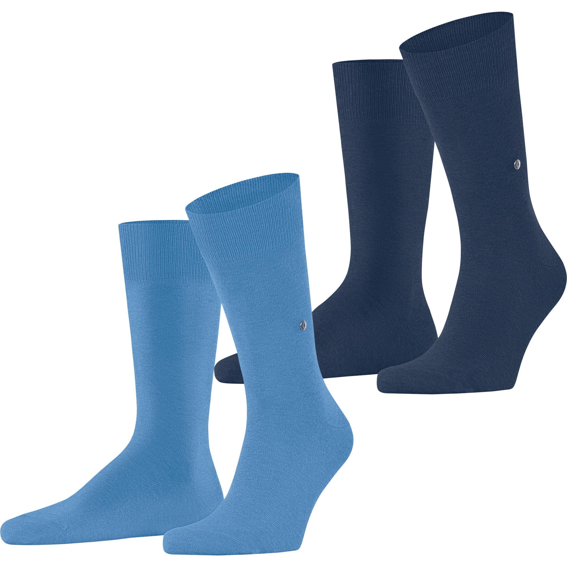Burlington, Herren, Socken, Socken Casual, Blau, (2er Pack, 40 - 46)