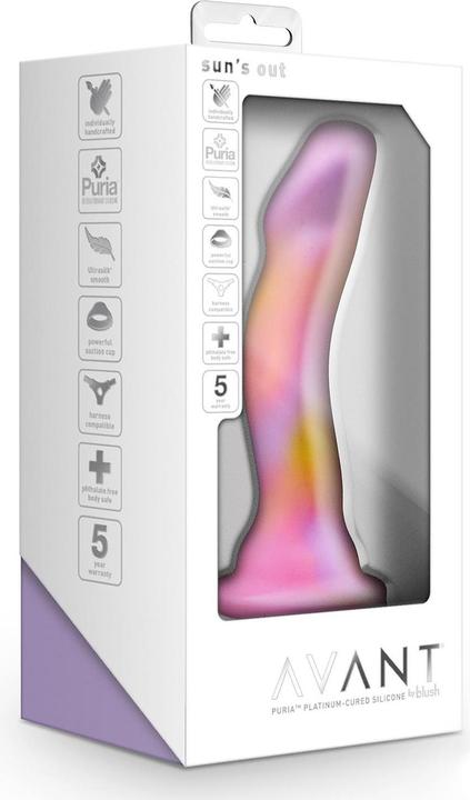 Image du produit Blush Novelties Avant Suns Out Godemiché en silicone - Manche incurvé pour stimulation G Spot et P Spot -