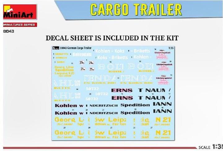 Actual product image 1:35 German Transport Trailer