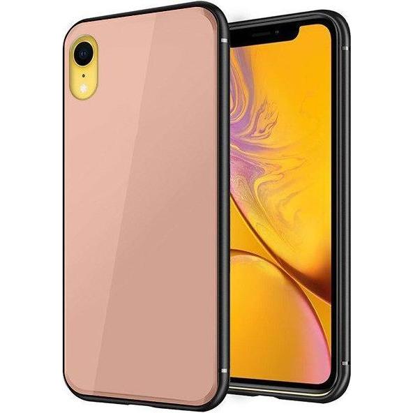 GreenGo Custodia iPhone XR GLASS (Apple iPhone XR), Cover smartphone, Pink