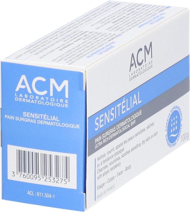 Produktbild Markenlos Laboratoire ACM Sensitelial Dermatological Wash Bar 100g - Extra Gentle (Hartseife, 100 g)