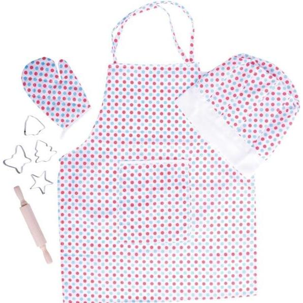 Bigjigs Chef der Küche gesetzt Polka dot (BJ633)