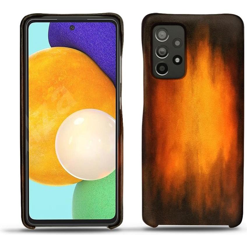Noreve Lederschutzhülle (Samsung Galaxy A52), Smartphone Hülle, Violett