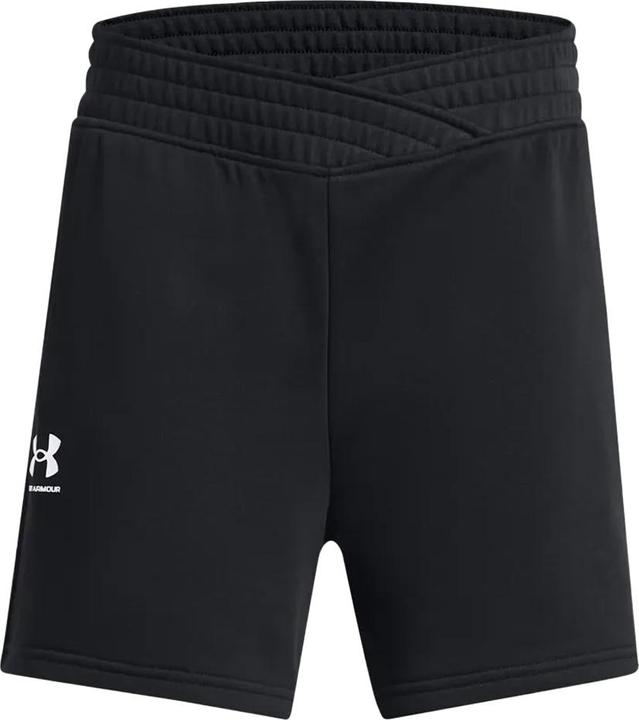 Actual product image Under Armour Girls Rival Terry Cross Front Shorts (140)