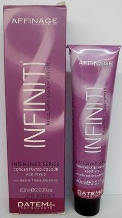 Actual product image Affinage Salon Professional Infiniti Intensive Series Hair Colour Permanent Creme 60ml 0.7 Blue Ash (0.7 Blue Ash)