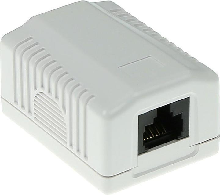Produktbild ACT Surface mounted box unshielded 1 ports CAT6. Type: CAT6 Wall mountbox c6 1 prt unsh (Kabel)