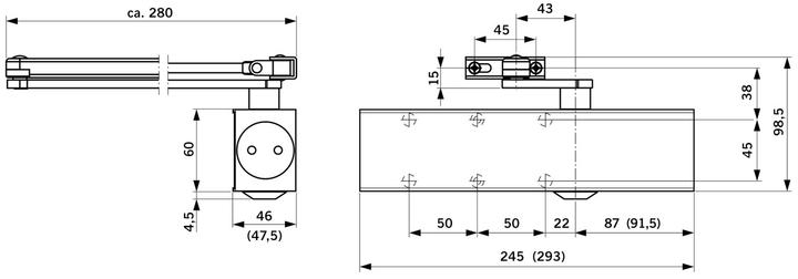 Produktbild Dormakaba TS 83 (Zimmertür, Eingangstür, Holztür, Balkontür, Indoor, Outdoor)