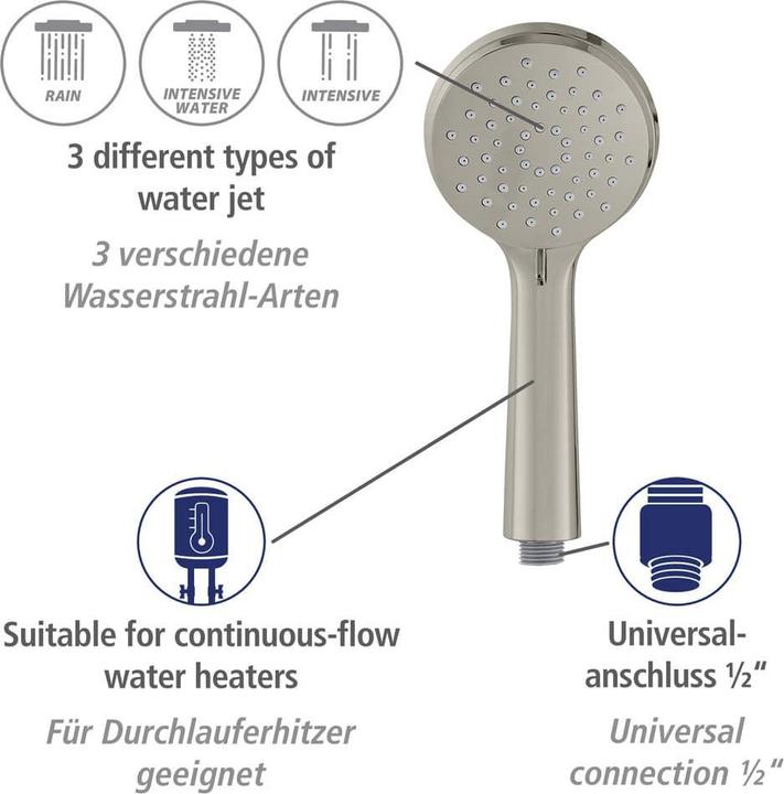 Immagine prodotto Wenko Set doccia Young Line (3 Tipi di raggi)