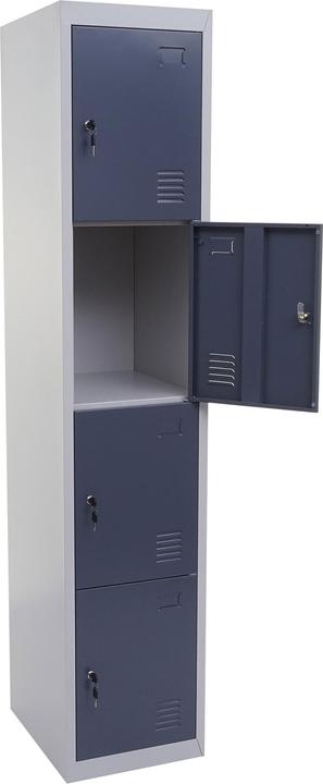 Lichtgrau RAL 7047, Türen Hellblau