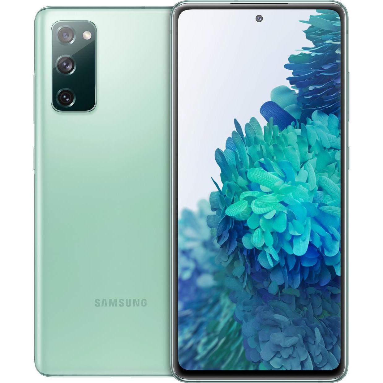 Samsung Galaxy S20 FE EU (128 GB, Cloud Green, 6.50", Dual SIM, 4G), Smartphone, Grau