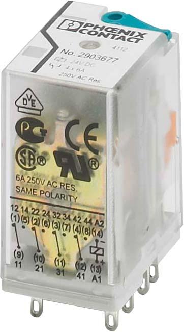 Phoenix Single relay REL-IR4/L-120AC/4X21AU pluggable 120V AC