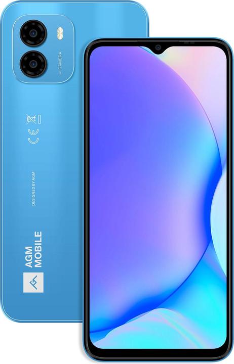 Produktbild AGM NOTE N1 128GB VIVID BLUE (128 GB, Vivid Blue, 6.52", Hybrid Dual SIM)