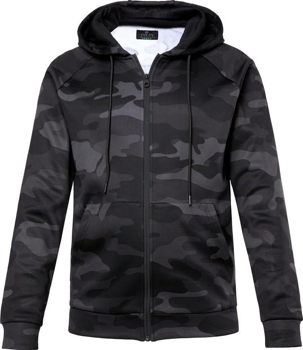 Produktbild Jay-Pi Trainingsjacke, Fitness, Sweat, Camouflage, Kapuze, bis 7 XL (XL)