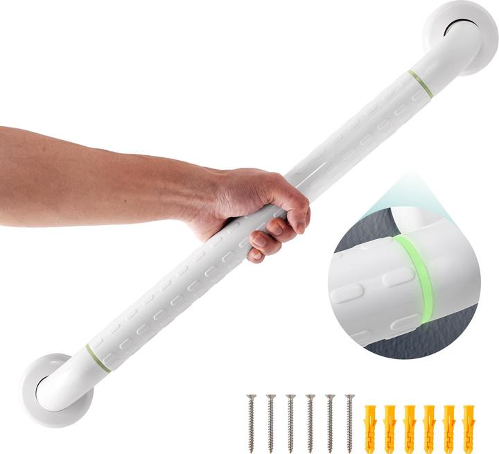 Produktbild Emke Badezimmer-Haltegriff Rutschfest Duschgriff, Bad oder Badewanne, 50cm, Weiss