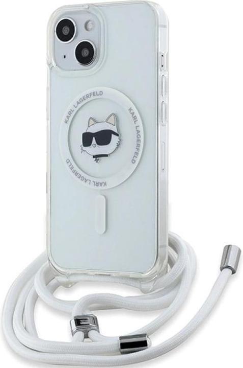 Karl Lagerfeld KLHMP13MHCCHNT iPhone 13 / 14 / 15 6.1" hardcase transparent IML Choupette Head & Cor (Apple iPhone 13)