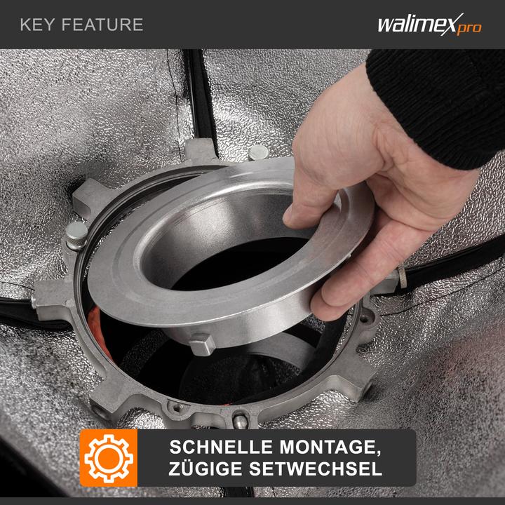 Produktbild Walimex Softbox Adapter für Aurora / Bowens (15.20 cm)