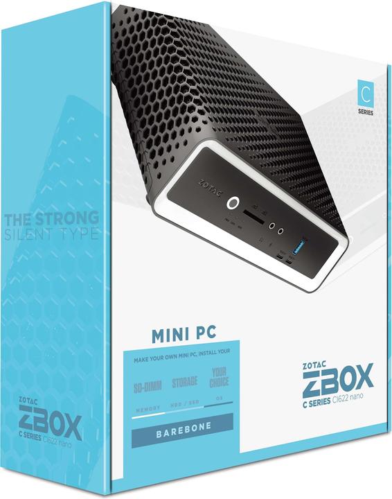 Produktbild Zotac ZBOX-CI622NANO i3-10110U Intel DDR4 HDMI DP passiv