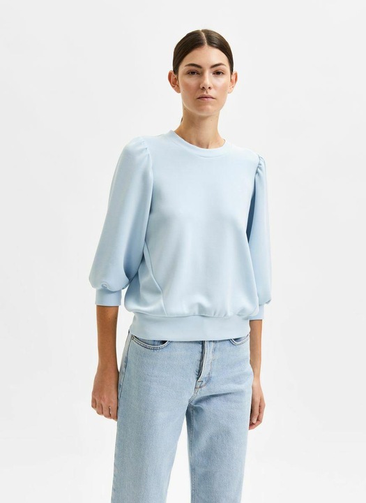 Actual product image Selected Femme Puff shoulder sweatshirt (M)