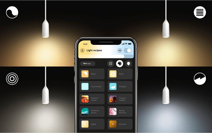 Produktbild Philips Hue White Ambiance Devote Pendelleuchte weiss 806 lm (E27, 806 lm)